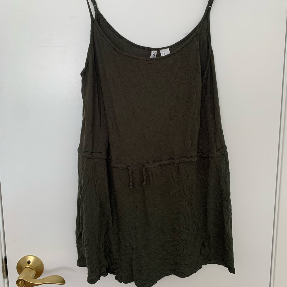 Divided by H&M Green Drawstring Romper